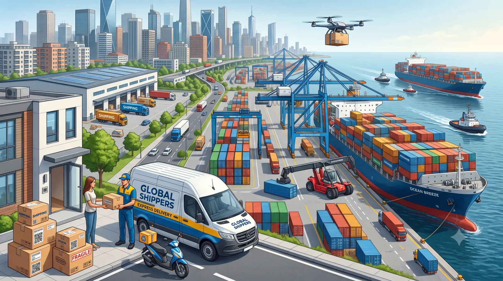 International shipping and delivery options